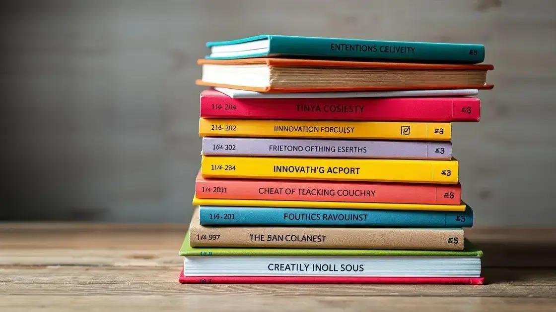 Livros sobre como ser mais criativo e inovador: Descubra os melhores