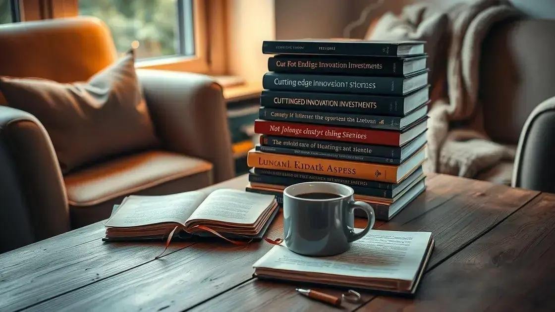 Como escolher os melhores livros sobre investimentos em inovação