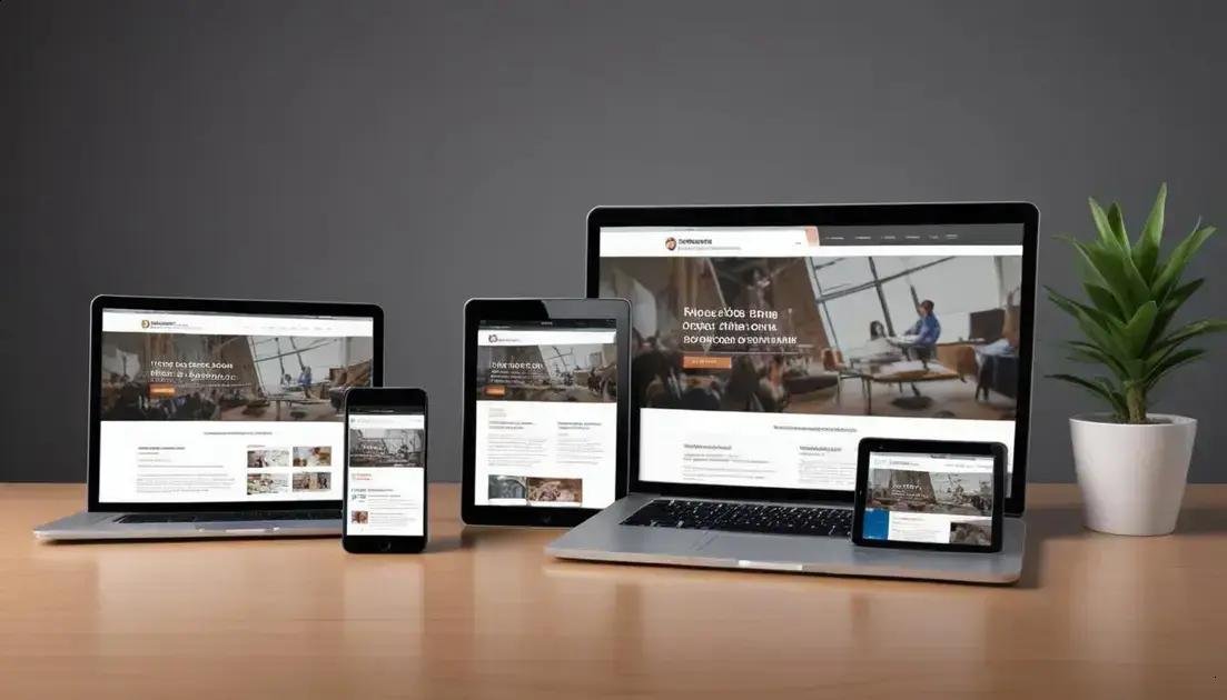 Principais elementos da atualização de site