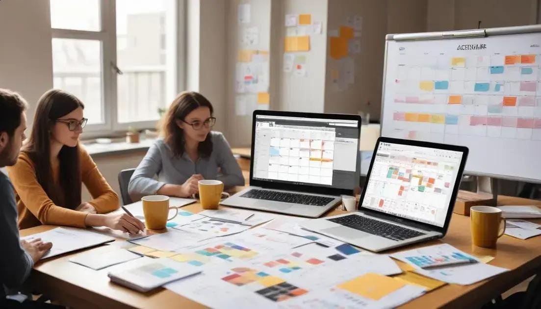 processo prático: calendário, produção e mensuração de resultados