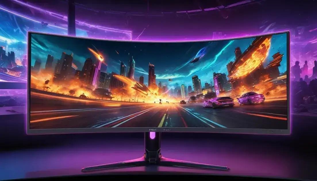 Monitor curvo 144hz: a escolha perfeita para gamers em 2025