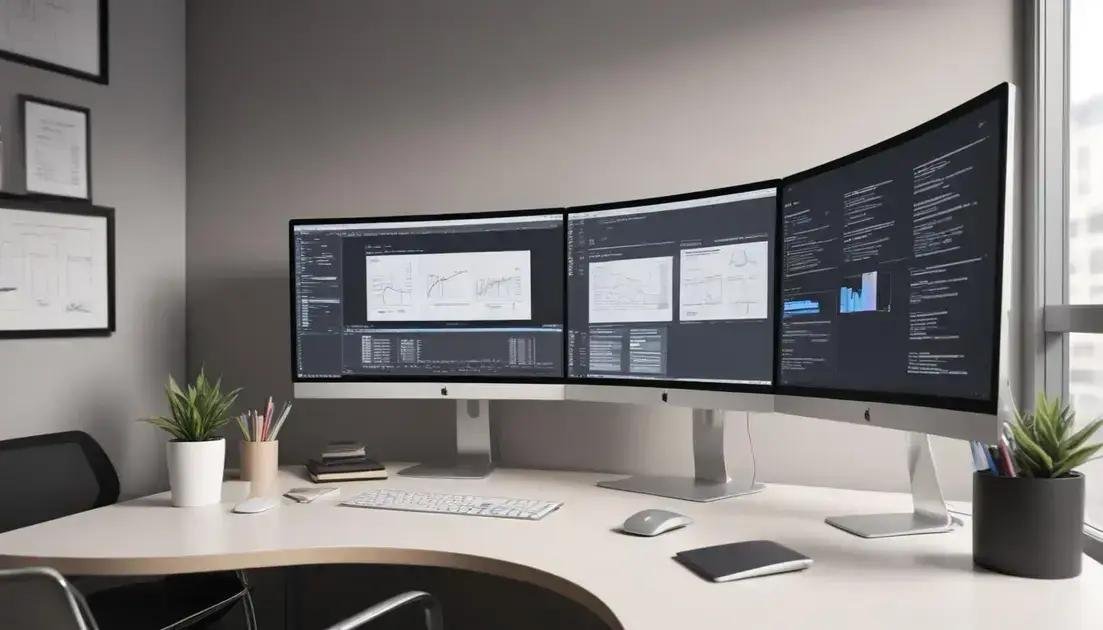 Monitor curvo para produtividade: 5 modelos que vão transformar seu trabalho